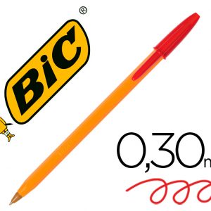 Bolígrafo Bic Cristal Punta Fina Original Rojo