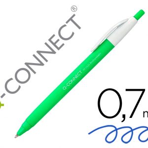 Bolígrafo Retráctil Q-Connect Biodegradable