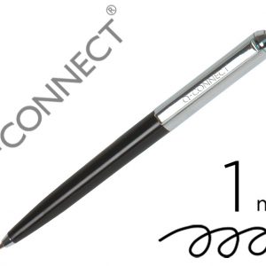 Bolígrafo Retráctil Q-Connect Prémium Negro