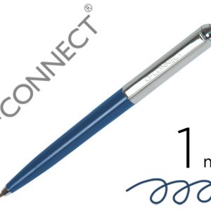 Bolígrafo Retráctil Q-Connect Prémium Azul