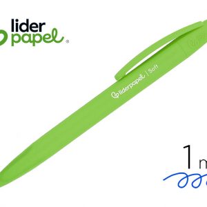 Bolígrafo Retráctil LiderPapel Soft Touch Verde
