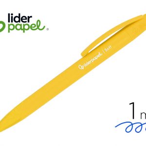 Bolígrafo Retráctil LiderPapel Soft Touch Amarillo