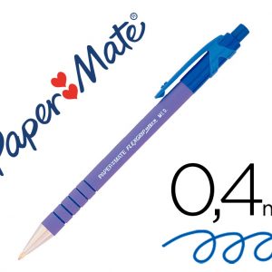 Bolígrafo Paper Mate Retráctil Flex Grip Azul