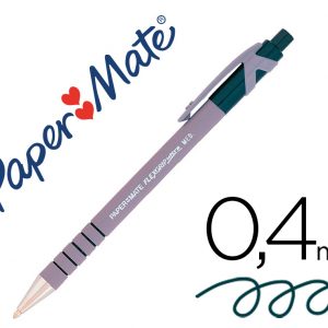 Bolígrafo Paper Mate Retráctil Flex Grip Negro