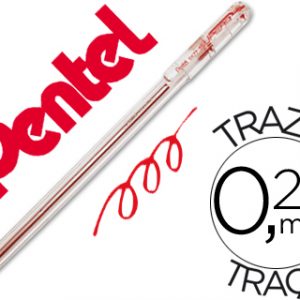 Bolígrafo Pentel Bk-77 Rojo