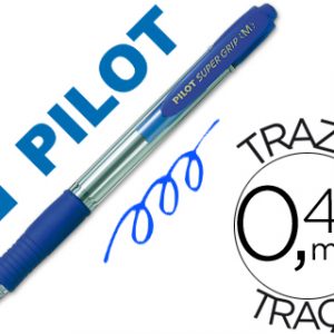 Bolígrafo Pilot Retráctil Super Grip Azul