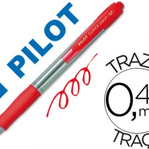 Bolígrafo Pilot Retráctil Super Grip Rojo