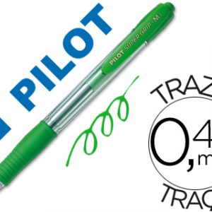 Bolígrafo Pilot Retráctil Super Grip Verde