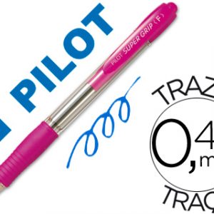 Bolígrafo Pilot Retráctil Super Grip Rosa
