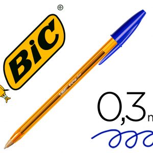 Bolígrafo Bic Cristal Punta Fina Azul