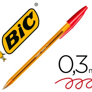 Bolígrafo Bic Cristal Punta Fina Roja