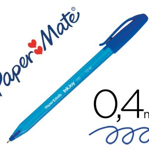 Bolígrafo Paper Mate Inkjoy 100 Azul
