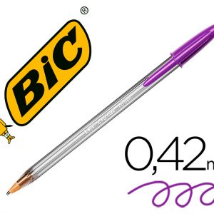 Bolígrafo Bic Cristal Fun Lila