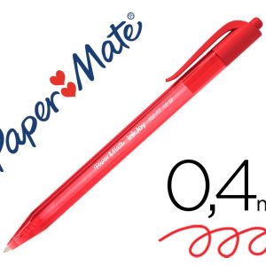 Bolígrafo Paper Mate Retráctil Inkjoy 100 Rojo